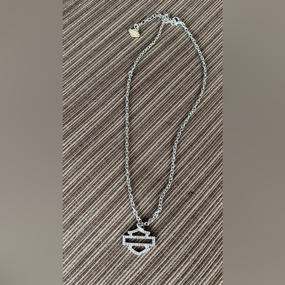 COPY - Women’s Harley Davidson Bling B & S Outline Necklace And Earrings